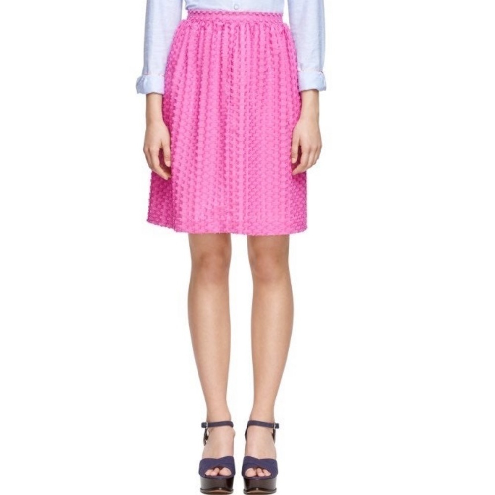 🆕 $179 BROOKS BROTHER Textured Cotton Skirt With Pockets Size 8 💕